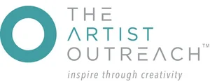 The Artist Outreach logo with a teal circle, stylized text, and the tagline 